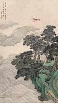 清张崟 松崖观涛图 